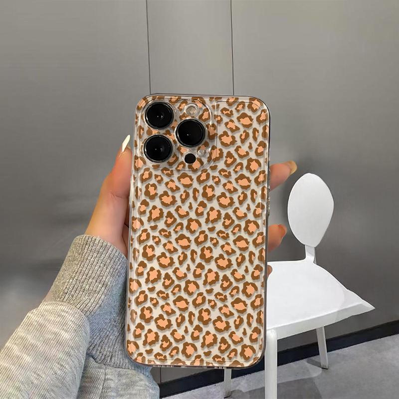 Yellow leopard Phone Case For iPhone 16 Pro Case iPhone 13 14 11 12 15 Pro Max 14 Plus 12 13 17E 16E Silicone Soft Cover
