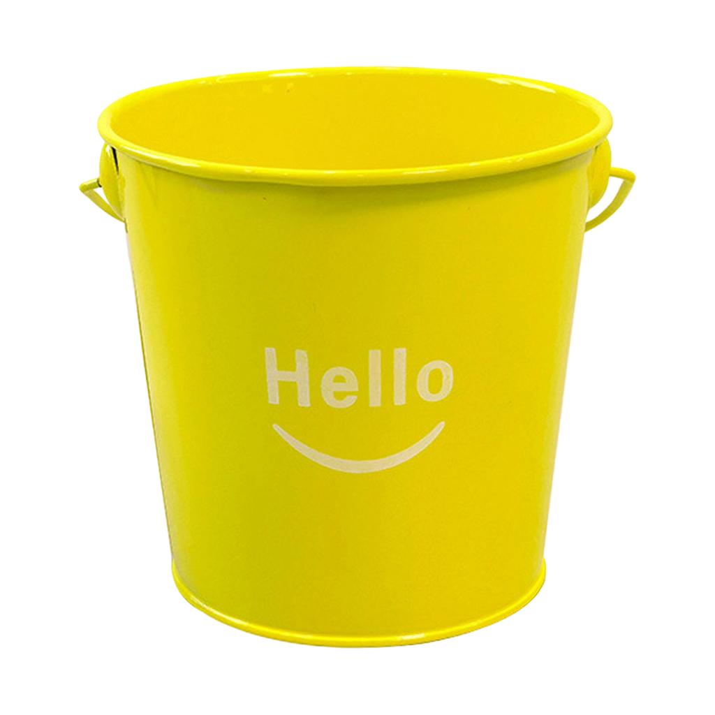 Small Metal Buckets With Handle – Galvanized Bucket Leak Proof & Resistant- Best For Party Décor, Organizing & Decorating Classrooms Bucket Flower Pot