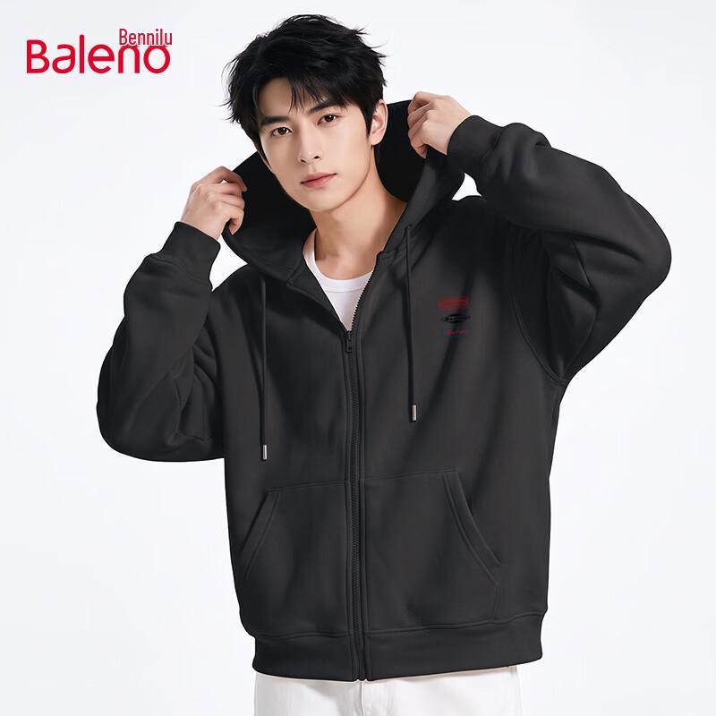 Baleno Men's Casual Hooded Cardigan Sweatshirt