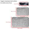 Tappetino da bagno con rose in rilievo Tappetino da bagno antiscivolo nel lavabo Vasca da bagno Tappeto da pavimento laterale Doccia Zerbino Memory Foam 3D Pad