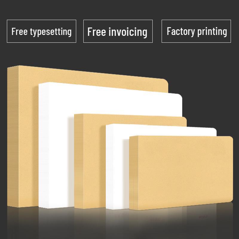 Set of 200 Kraft Paper Envelopes - Large, Medium, Small Sizes, Thick White & Yellow Receipt Pockets
