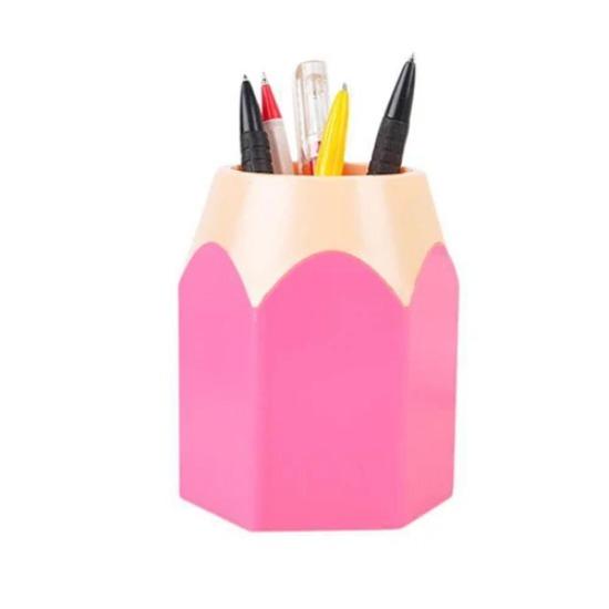 Pencil Shaped Make Up Brush Pen Holder Pot Office Stationery Storage Organizer School Supplies for kids Pens Holder
