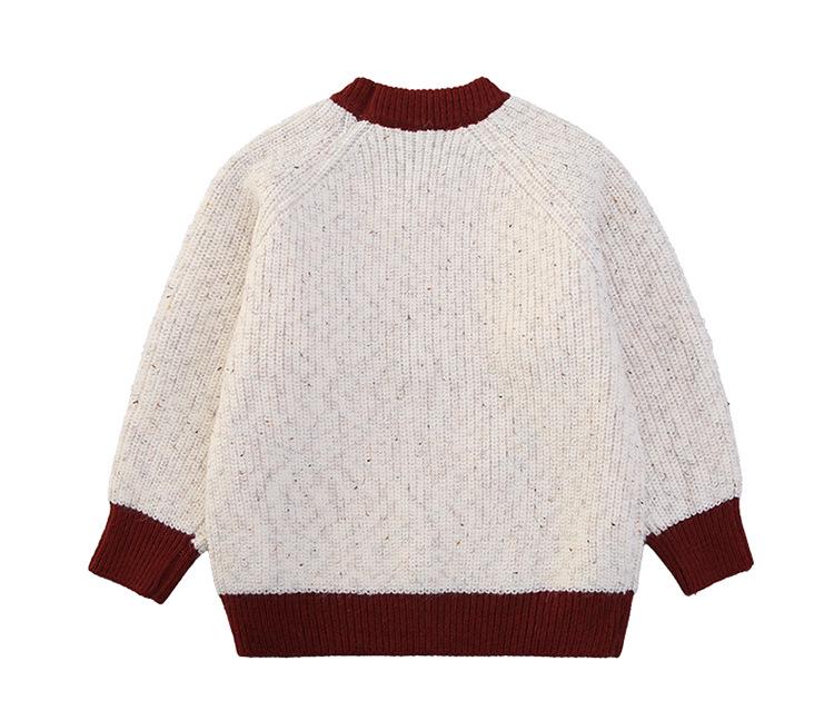 Girls' Thick Knit Sweater - Autumn/Winter Korean Style, Casual Warm Top for Kids