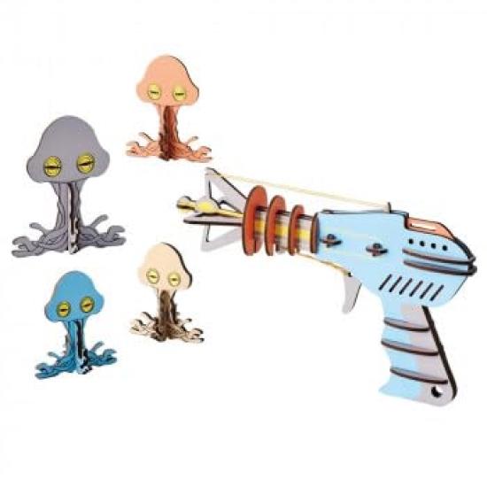 Seto Craft Резиновый бластер и инопланетянин Собери и играй W24-0051