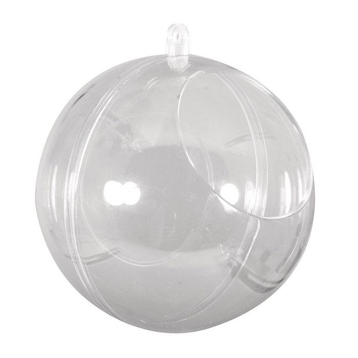 Decorative Ball - RAYHER - 10cm - Transparent - Plastic
