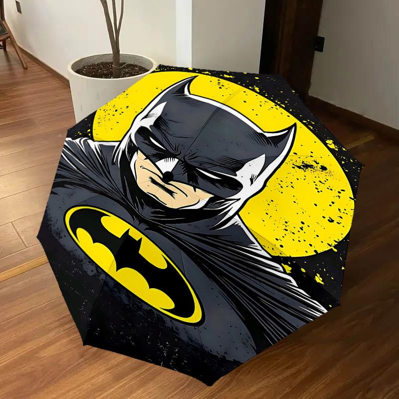 1PC Batman Moon Umbrella-8-Rib Reinforced, Automatic Open, Lightweight & Durable, Cute Fashion Accessory for Outdoor, D2668