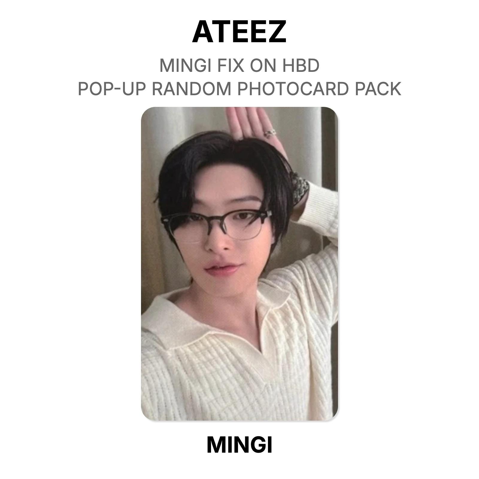 ATEEZ MINGI FIX ON HBD POP-UP RANDOM PHOTOCARD PACK Official Photocard MINGI 03
