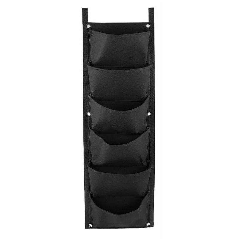 

1шт настенные мешки для выращивания растений настенные мешки для выращивания растений вертикальные мешки для выращивания цветов кашпо садовые принадлежности чёрный