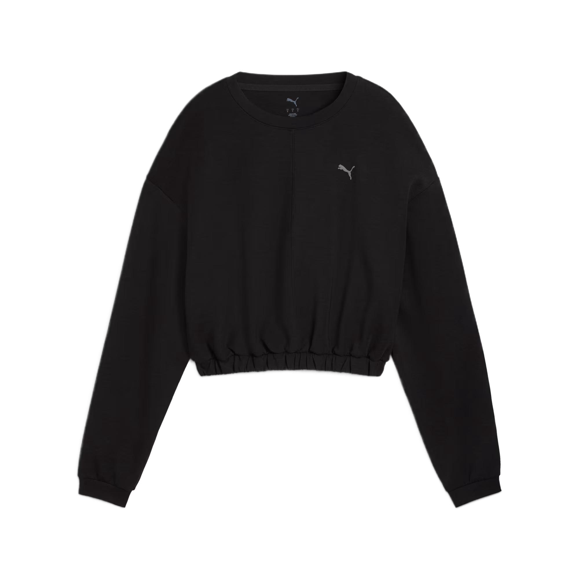 

Puma Cloudspun Crew Neck Casual Classic Skin-Friendly Solid Sweatshirt Women sweatshirt 527461-01 S