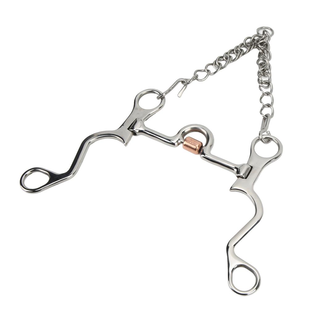 Pelham Bit Strong Fine Workmanship Stainless Steel Horse Bit for Horse Riding Equestrian Performance130MM