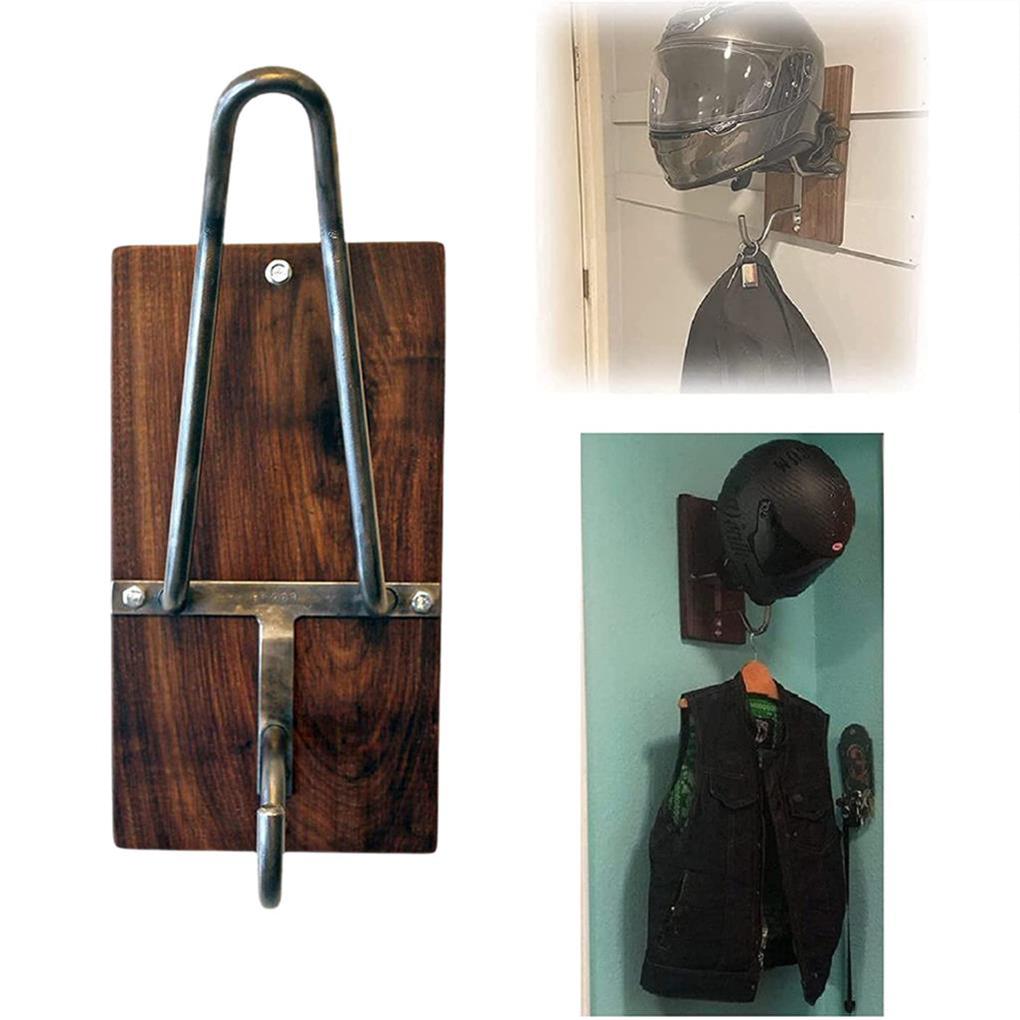 Wall Shelf Motorcycle ForHelmet Holder Metal Rack Bracket Coat Hook Jackets Office Entrance Etc.