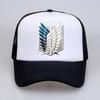 Anime Attack On Titan Baseball Hat Printed Cotton Dad Hat Outdoor  Mesh Snapback Caps