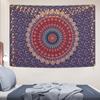 VIKAMA American Mandala Tapestry Hippie Wall Hanging Psychedelic Peacock Living Room Tea Room Wall Decoration Tapestry