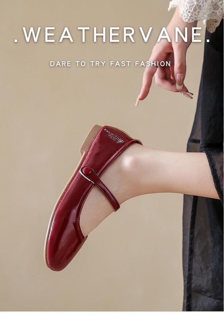 Sweet & Gentle One-Strap Round Toe Loafers, 2024 Autumn Japanese Academy Style for Skirts
