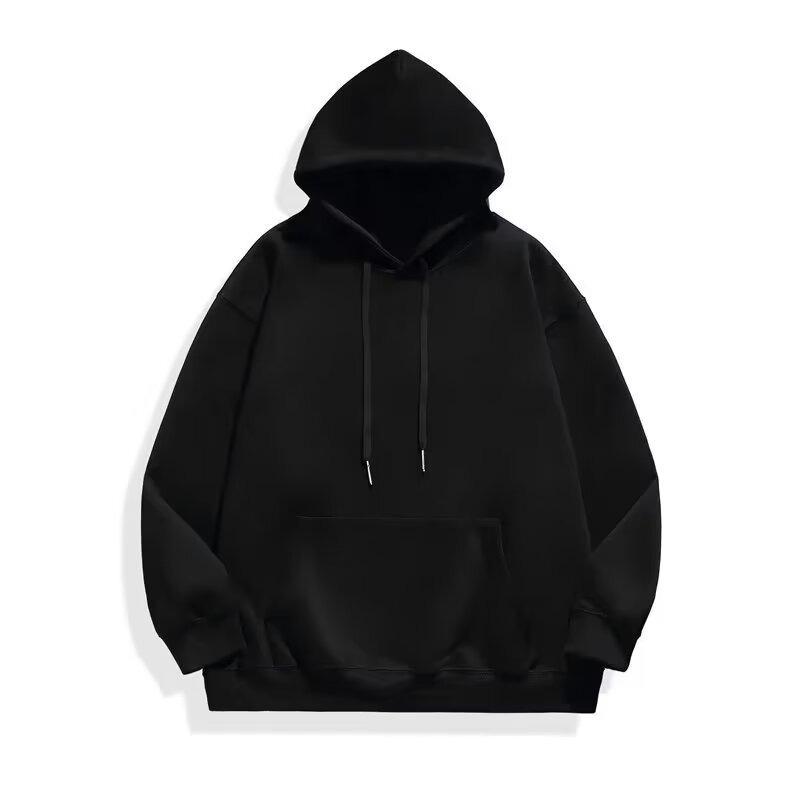 Women's 2024 Autumn/Winter Korean Style Loose Plus Velvet Hooded Sweatshirt