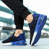 Autumn low-top large-size fly-woven mesh breathable running shoes air cushion soft-soled sports shoes