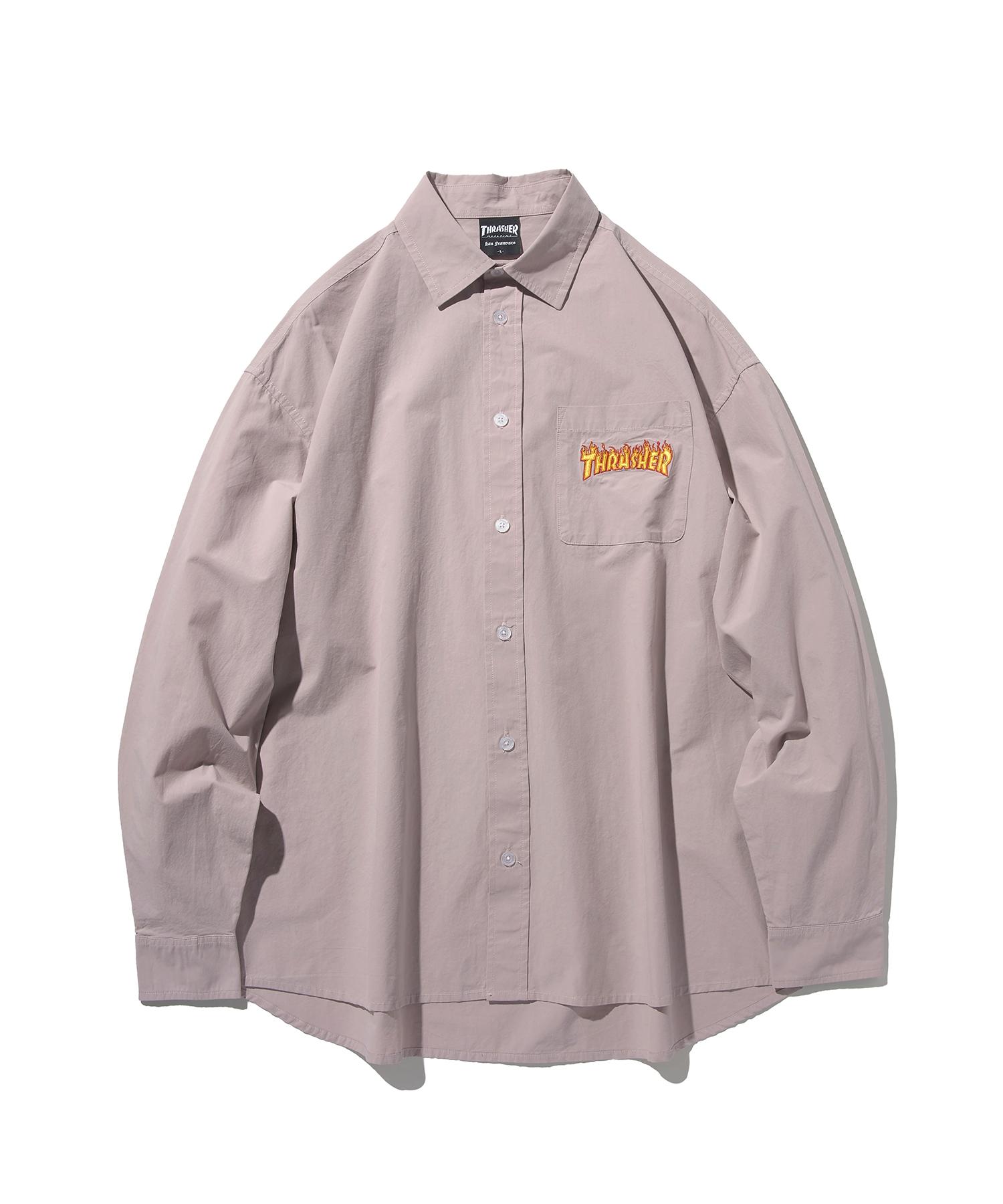 Treasure Flame Cotton Shirt Pink L