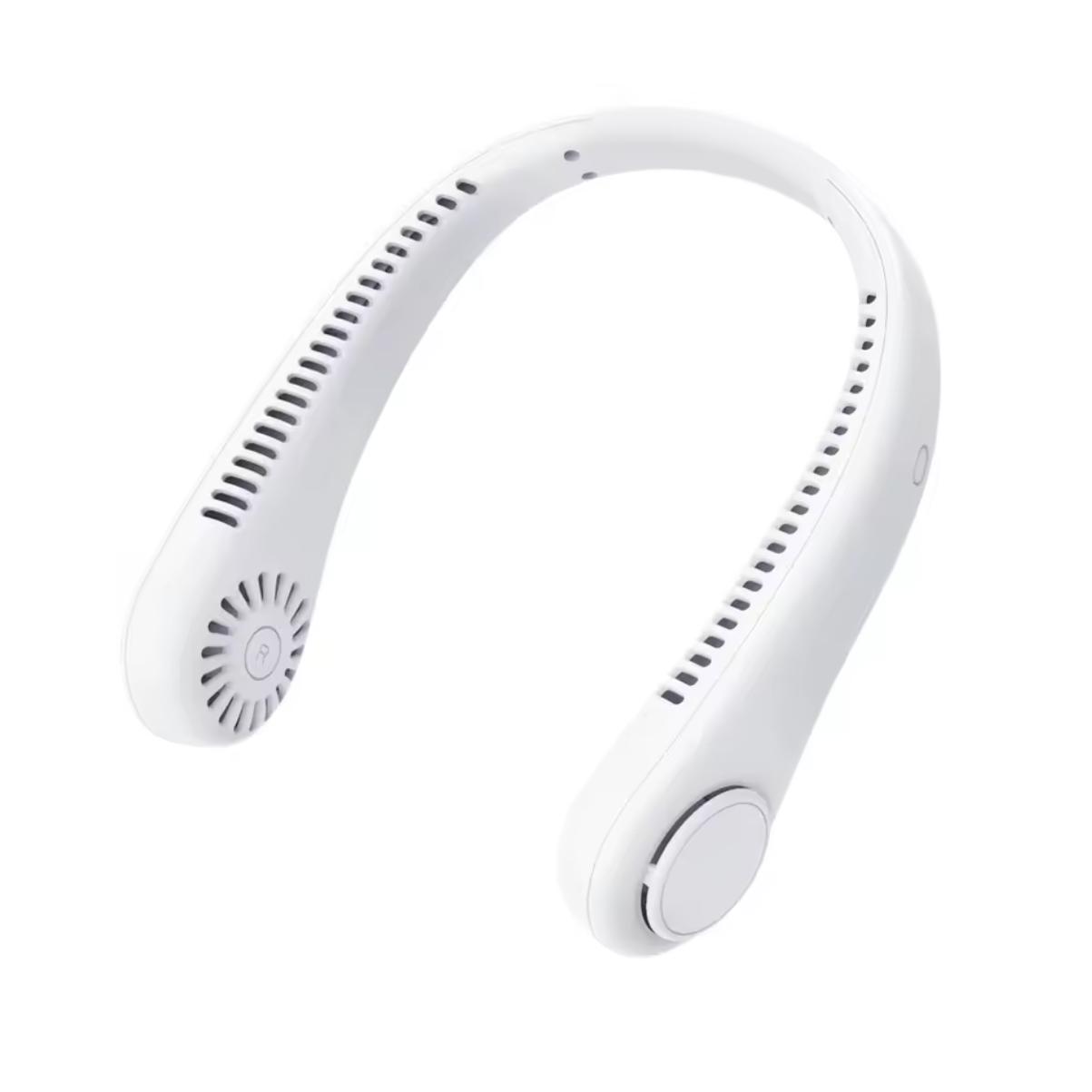 

Новый мини-вентилятор для шеи, портативный безлопастной подвесной вентилятор, 1200 мАч, перезаряжаемый воздушный охладитель, 3 скорости, мини-летние спортивные вентиляторы белый