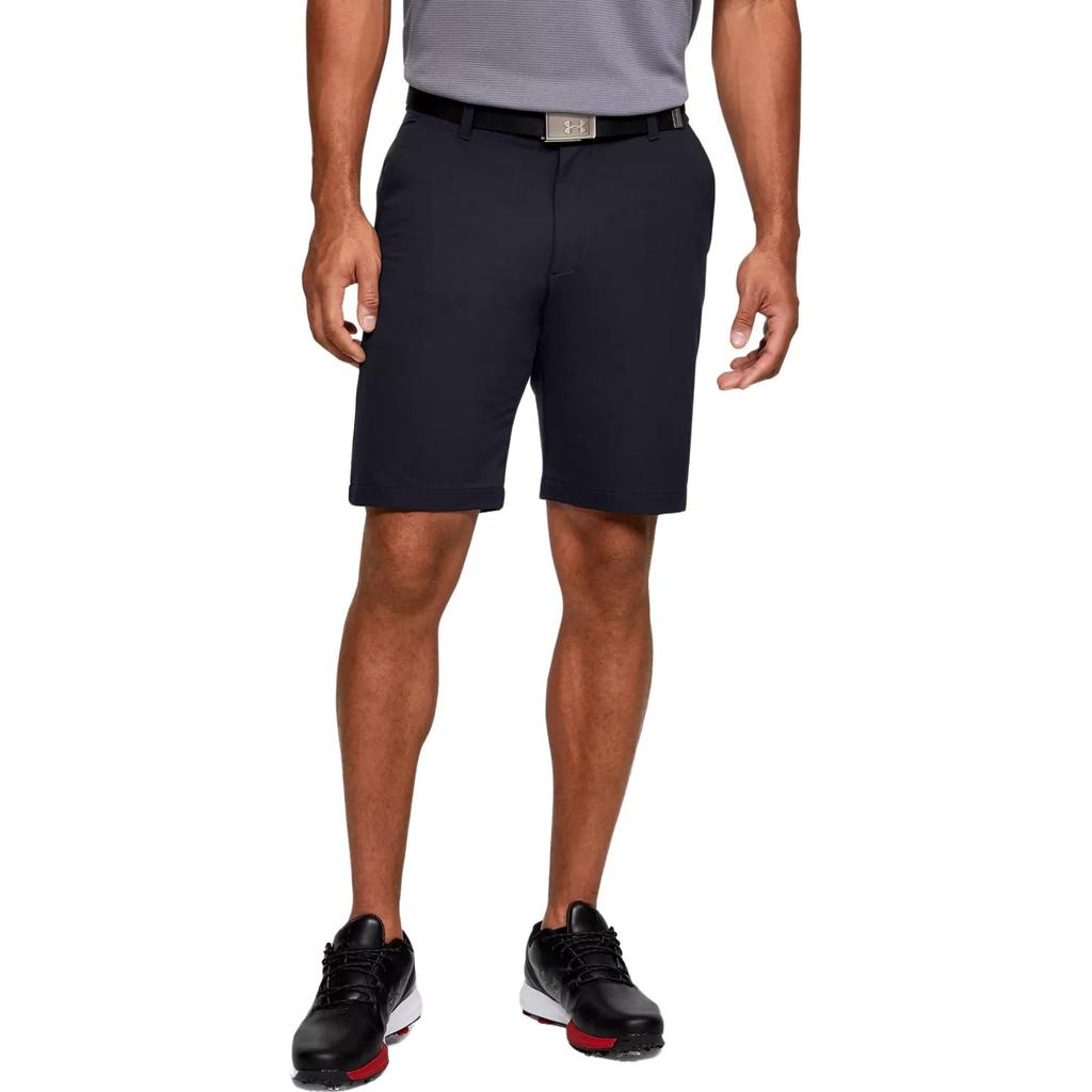UA Solid Color Straight Leg Shorts Men shorts Black 1350071-001