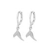 Fishtail Ear Buckle, Personalized Texture, Mermaid Ji Zircon Earrings, Small, Fresh And Sweet, Suitable For Short-Haired Asymmetrical Earrings
