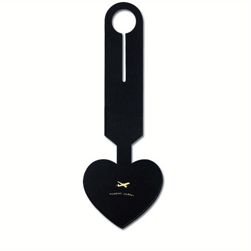 1Pcs Pu Leather Flight Holiday Travel Accessories Suitcase Bags Name ID Address Tags Solid Color Women Men Luggage Tags