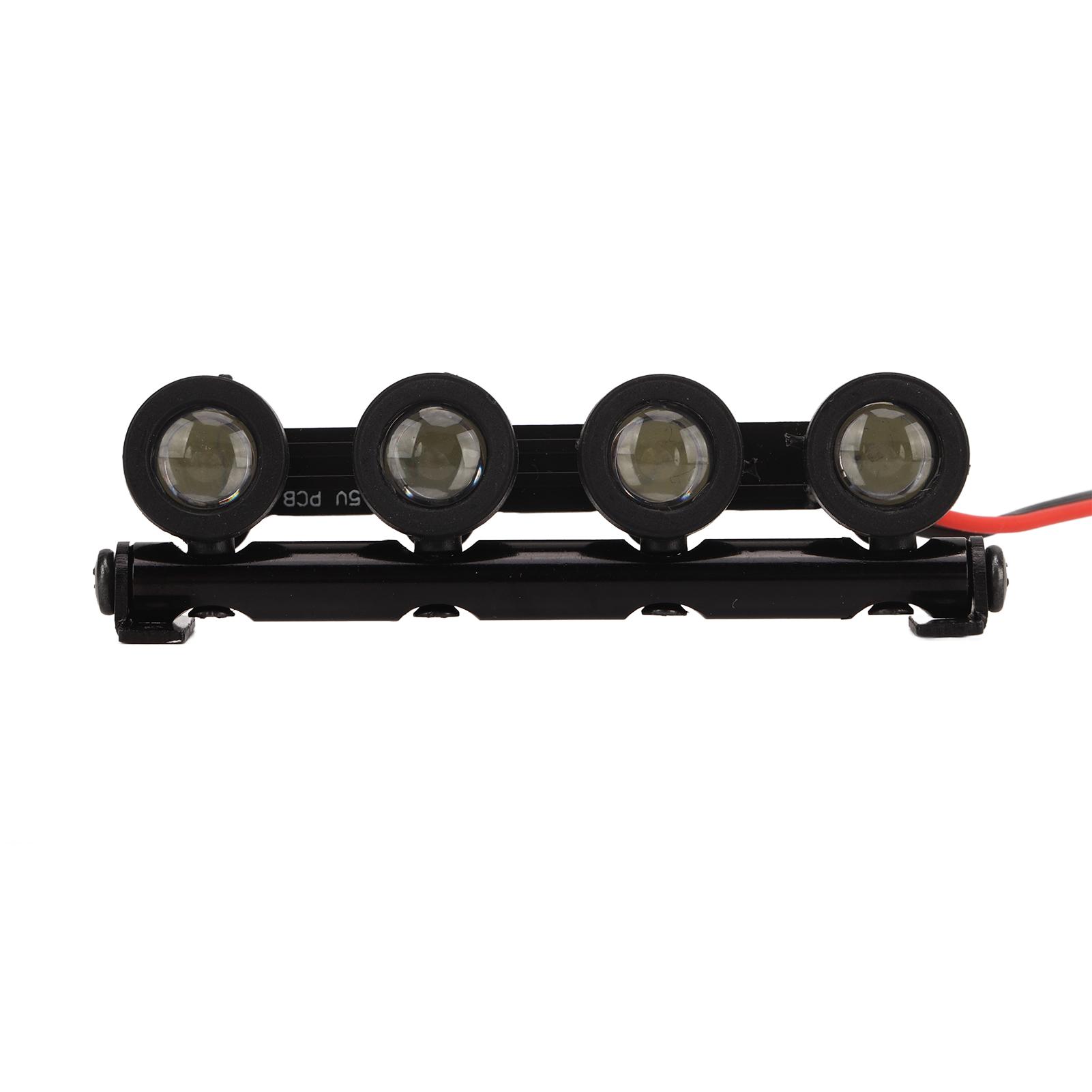 

Світлодіодна лампа на дах радіокерованої машини, яскравий прожектор, регульована основа для Axial SCX24 FCX24 118 124, кругла лампа