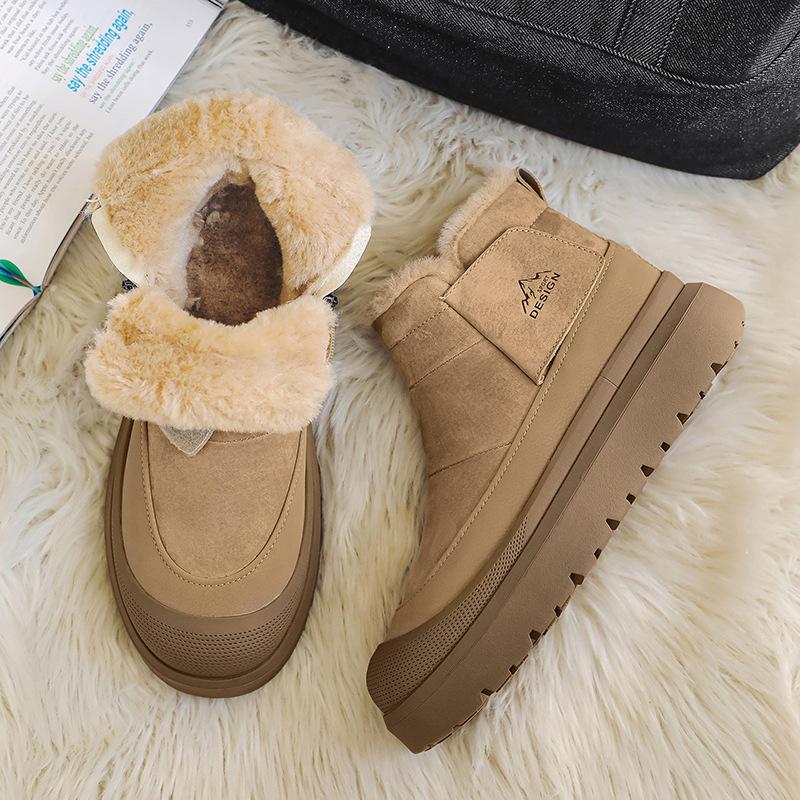 Cotton shoes autumn and winter new velvet thickened high-top warm Martin cotton boots cold-proof outdoor snow boots