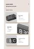 Minimalist Dual-Use LED Alarm Clock with Voice Control and Temperature Display