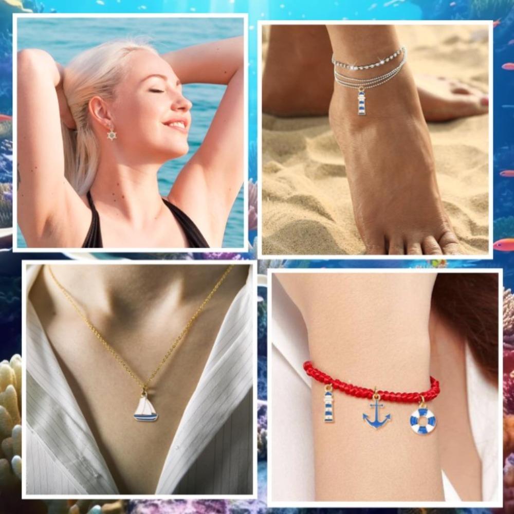 50pcs Alloy Ocean Themed Charm Pendants about 18mm in Length Rudder Boat Charms  for Crafting DIY