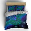 Vibrant Cosmic Blossom. Bedding Sets Duvet Covers Pillowcases(1* Duvet Cover 2* Pillowcases Without Duvet Insert)