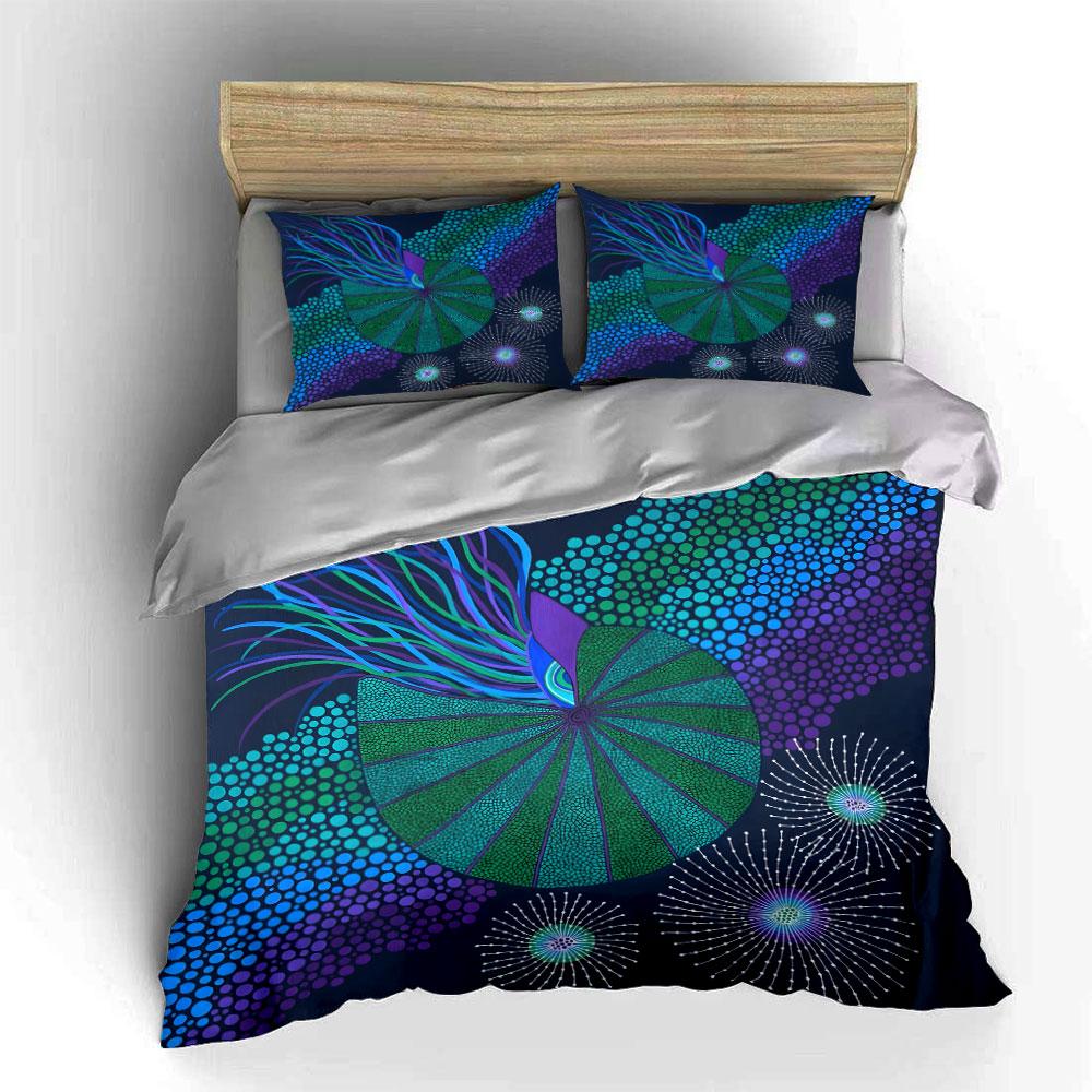 Vibrant Cosmic Blossom. Bedding Sets Duvet Covers Pillowcases(1* Duvet Cover 2* Pillowcases Without Duvet Insert)