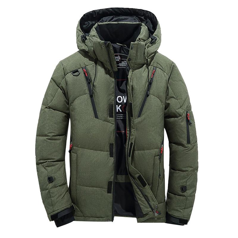 Down Jacket Male Winter Men White