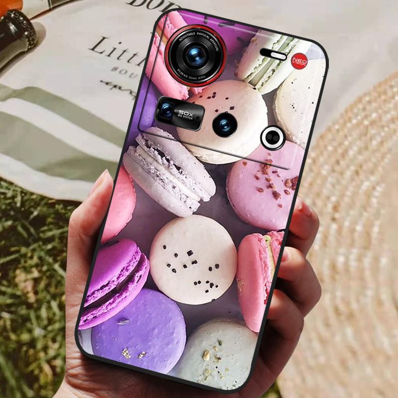 Pro pouzdro ZTE Nubia Z70 Ultra 5G 6,85'' Černé silikonové TPU měkký kryt telefonu pro Nubia Z70 Ultra Ochranné zadní kryty Z 70 Ultra