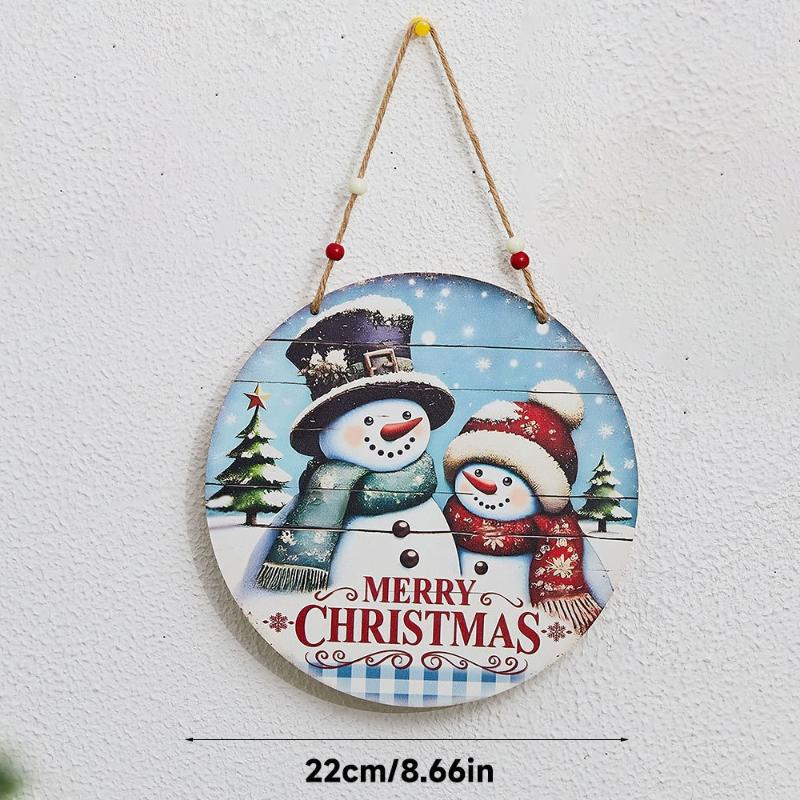 Xmas Tree Hanging Decoration, Wood Crafted, Christmas Ornaments, Fun Party Scene Props, Festive Gift