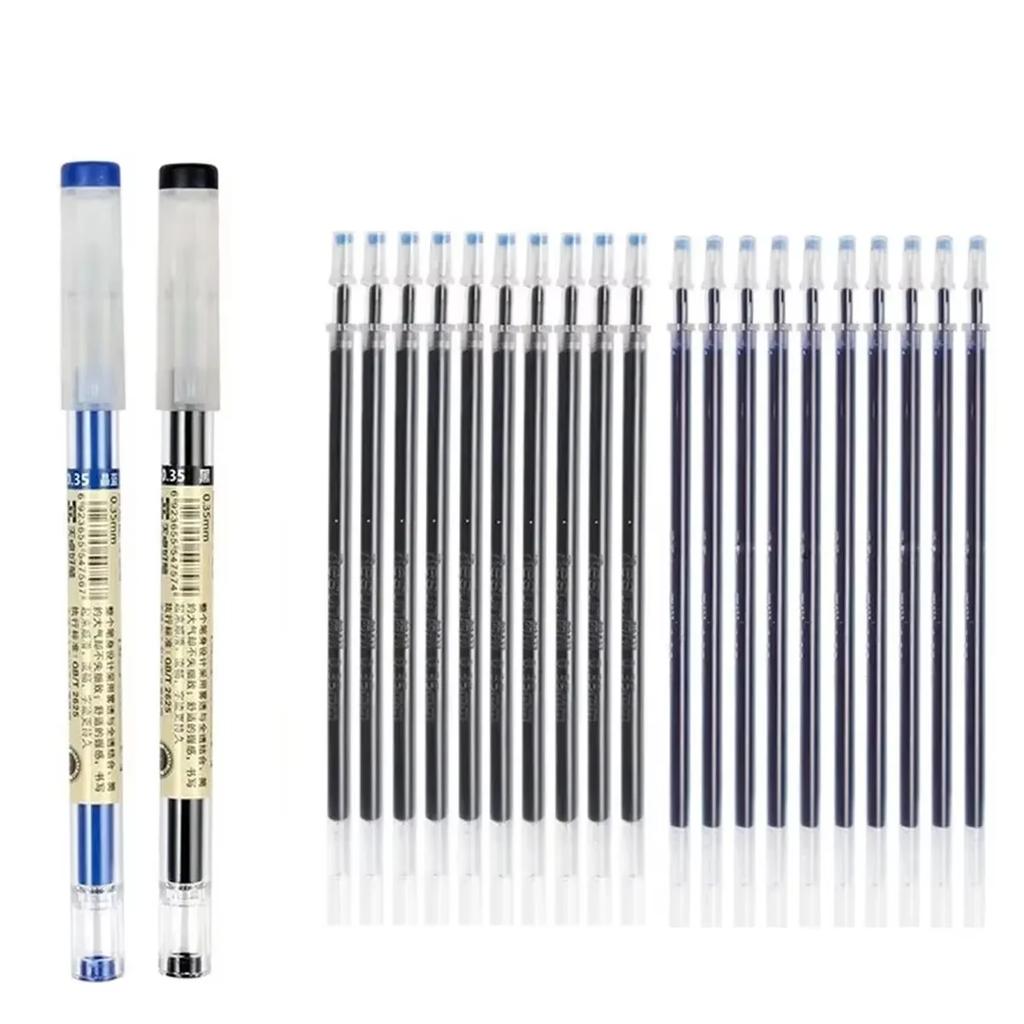 54 Stück/Set Japan Fine Point Stift 0,35mm Schwarz Blau Rot Tinte Gelstift Kugelschreiber Schule Büro Schüler Schreiben Schreibwaren Bedarf