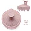 Eco-Friendly Wheat Straw Scalp Massager: Soft Rubber Shampoo Brush for Men & Women