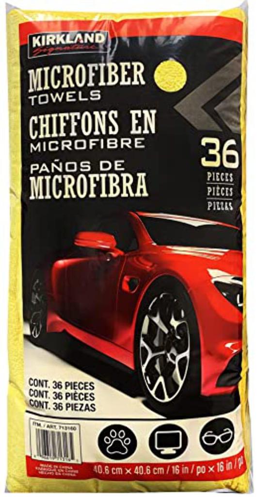 Kirkland Microfiber 36 713160 Towels, count,