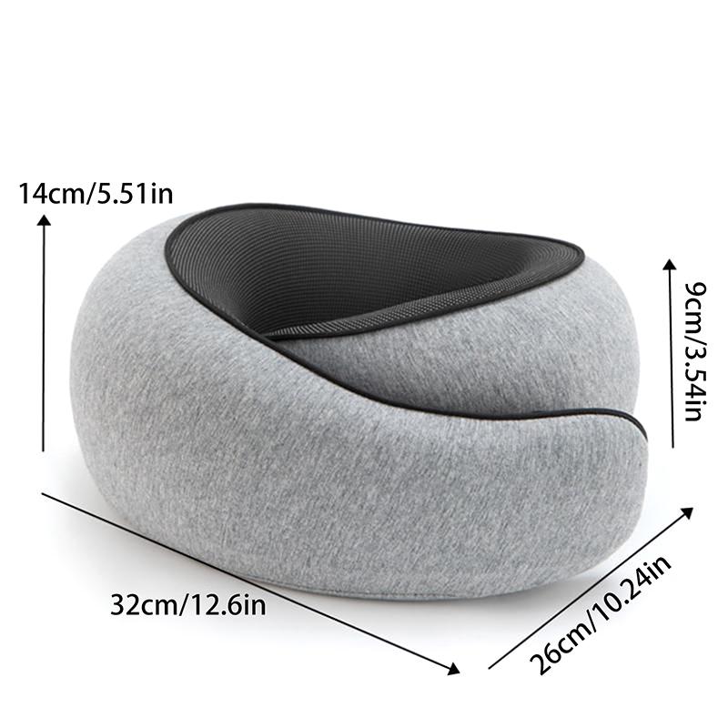 Cuscino da Viaggio per il Collo in Memory Foam per Comfort in Aereo Design Compatto ed Ergonomico per Viaggi, Viaggi in Auto, Uso Domestico Ideale