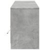 TV Cabinet with LED Lighting Concrete Grey 180 x 34 x 50 cm