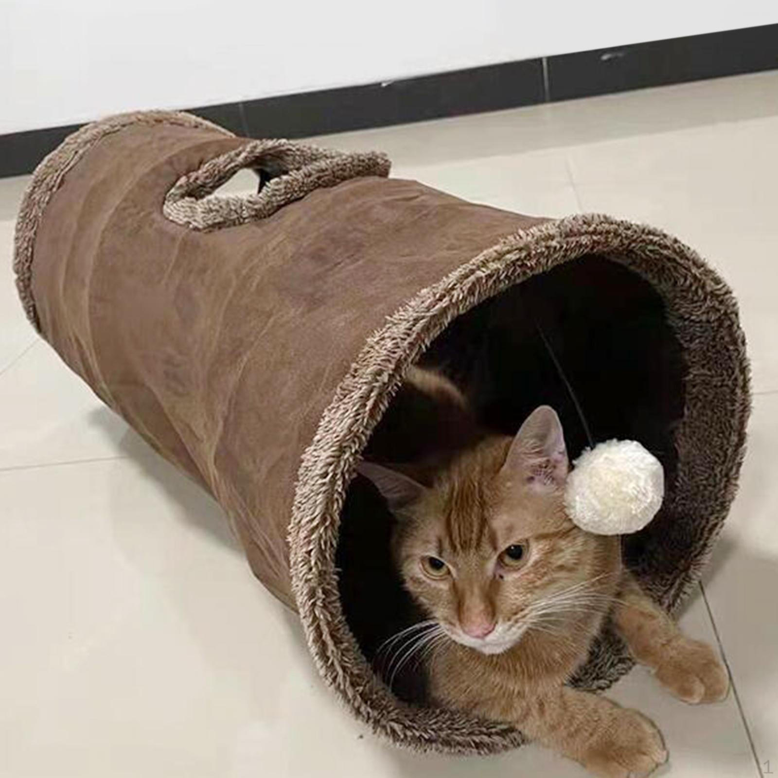 

Котячий Тунель Інтерактивна Трубка Складаний Домашні Тварини Собаки Marrom S 30x67cm