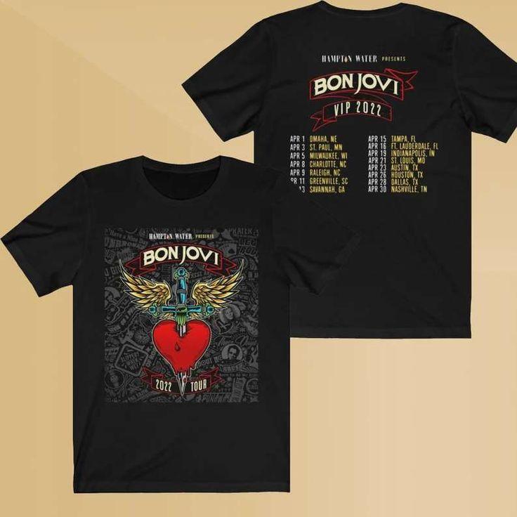 Bon Jovi Vip 2022 Tour T Shirt