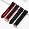New High quality watchband Nylon strap waterproof Rubber bottom 20mm 22mm for 8900 9900 men watch bracelet