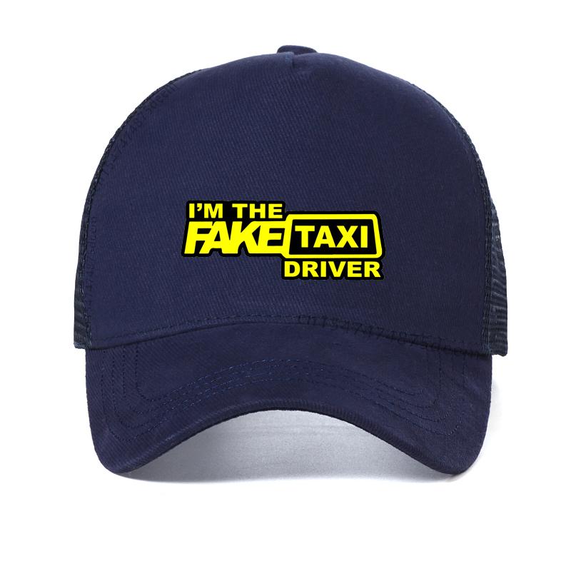 new FAKE TAXI Cap Men Hip Hop Funny Hat Cool Summer Mesh Baseball Cap for Driver Taxi gorras