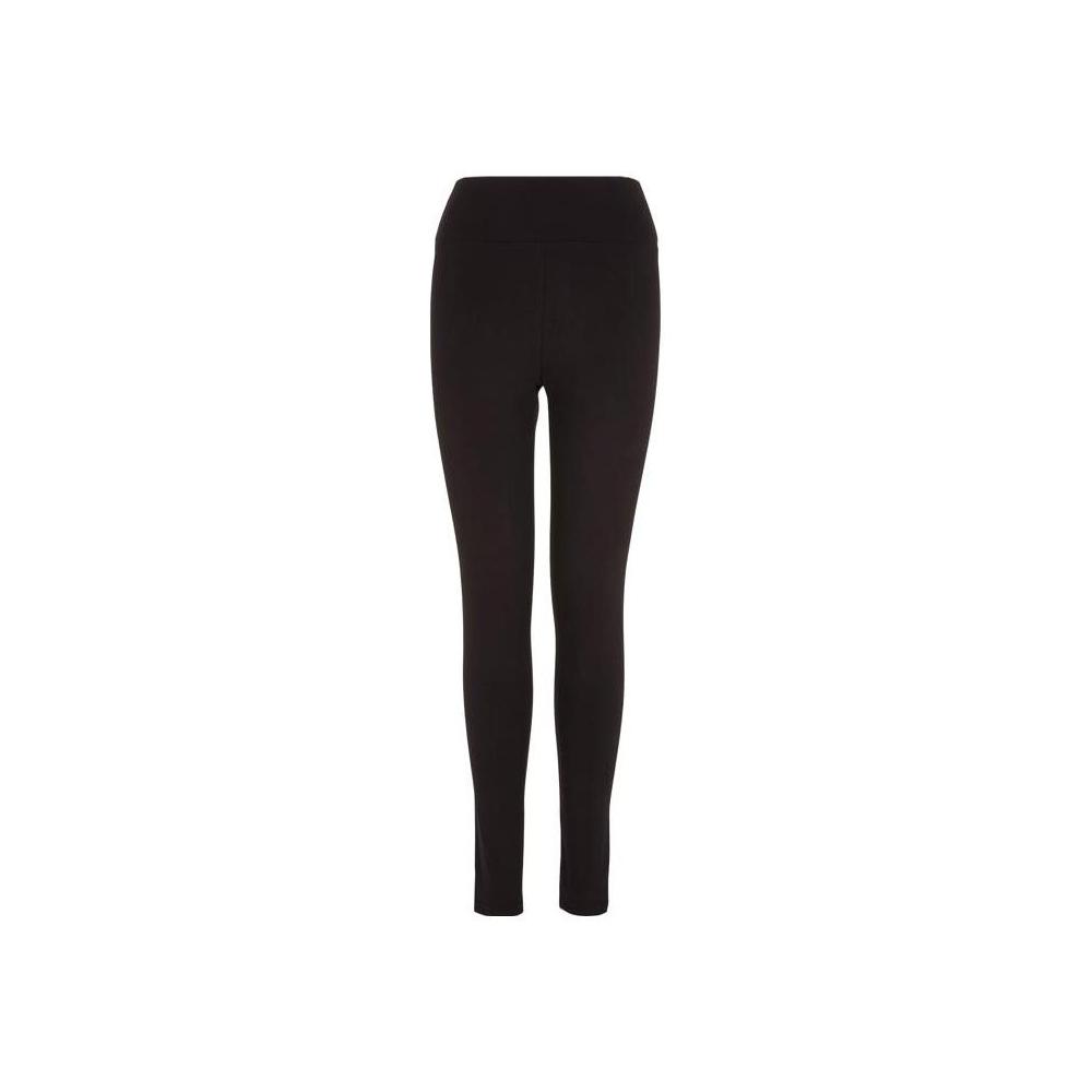 Emporio Armani FW23 EA7 Series Solid Color Letter Logo Print Elastic Waist Leggings Women leggings Black 6RTP67-TJQNZ-0200
