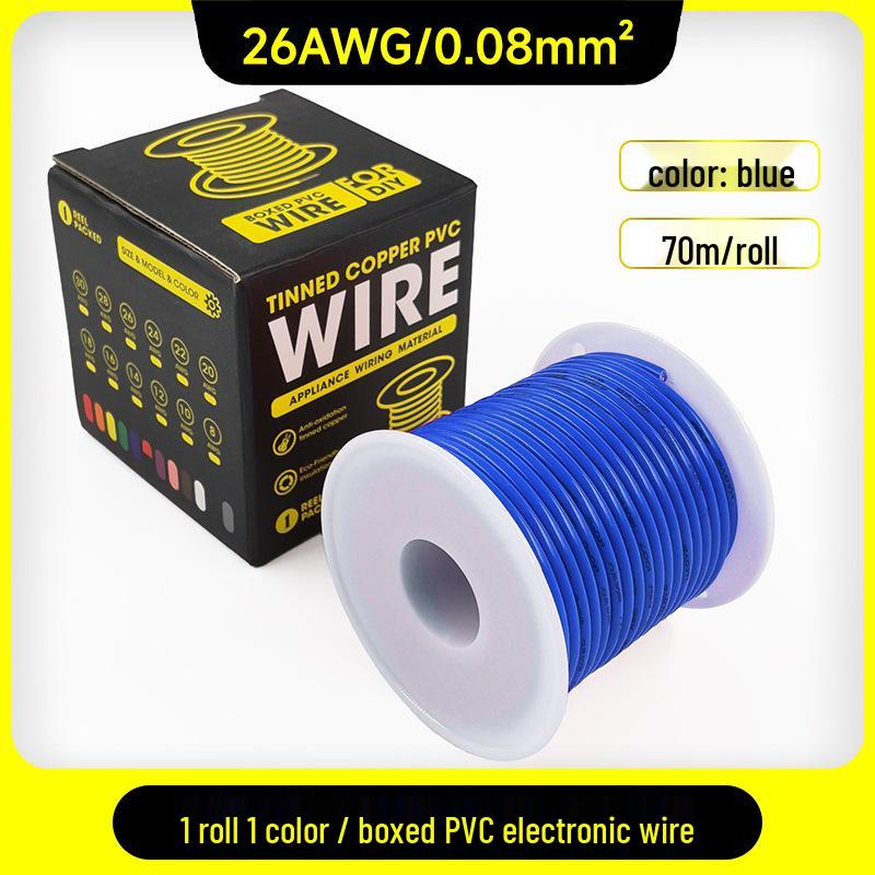 1007 PVC Electronic Wire 16AWG-30AWG Tinned Copper, Flying Lead Aviation Wire