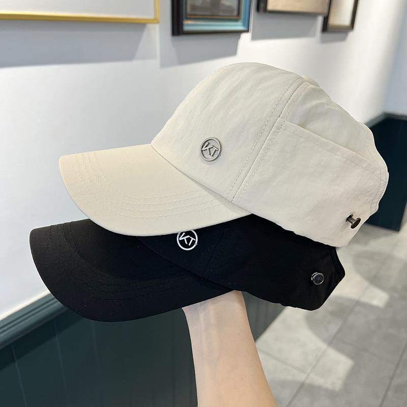 Quick-dry baseball cap for women, summer fashion sun-protective hat, can be tied with a high ponytail, baseball cap, sports sun hat, and an open-top h