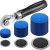Zhengmy 60 Pieces Tire Patches 32 Mm, 42Mm, 58 Mm Tire Repair Unit With Patch Roller Tube Patch Auto Repair Stitcher Tool For Car Truck Motorcycle