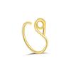 Winding Special-Shaped Nose Ring Music Note Love Shape Design Gold Special-Shaped Niche Nose Ring Ear Cartilage Clip