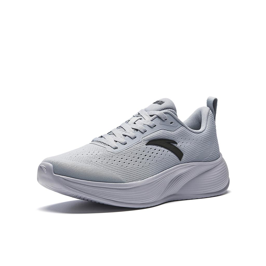 Anta Lingkong Thick Sole Shock Absorption Increased Support Wear-Resistant Non-Slip Casual Training Running Shoes Men sneaker Gray Black 912615508-3