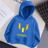 Autumn Winter Cartoon Messi Printed Children Hoodies Long Sleeve Casual Fashion Boy's Girl's Pullover Sports Kid Sweatshrts Coat